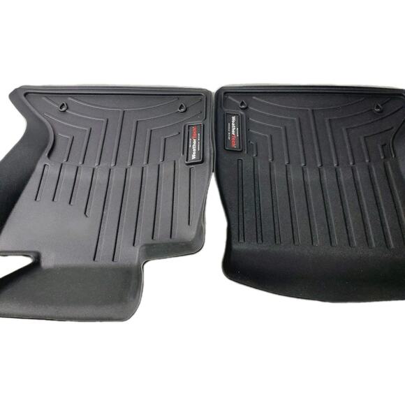 Weather Tech Floor Liners for BMW Protective Hard-Shell Mats Set of Two Black - Picture 1 of 10